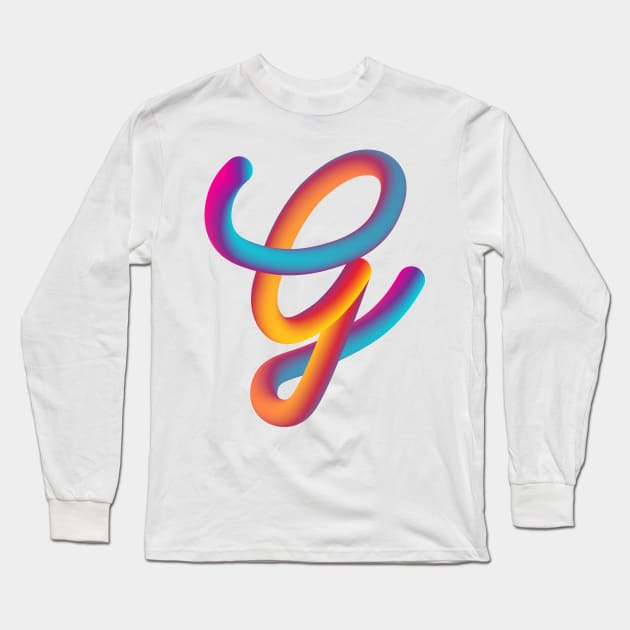 Curly G Long Sleeve T-Shirt by MplusC